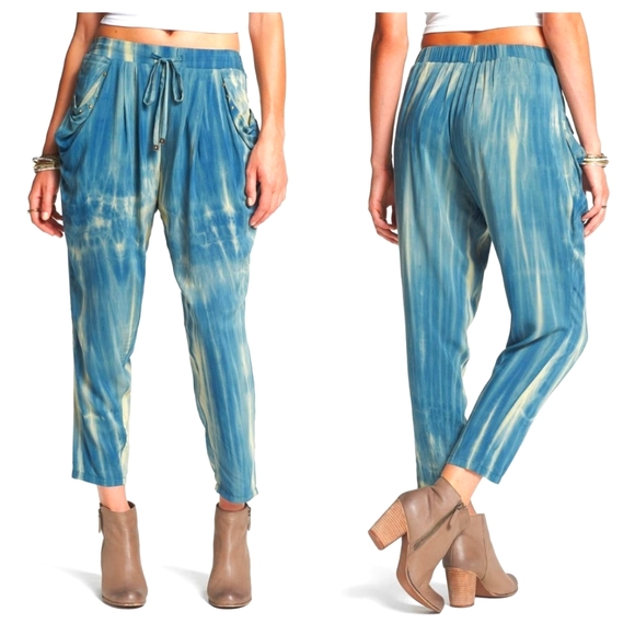 bp Pants - BP Collection Tie Dye Slouchy Harem Ankle Pants M